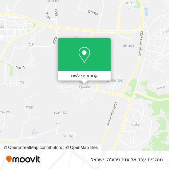 מפת מסגרית עבד אל עזיז פרוג'ה