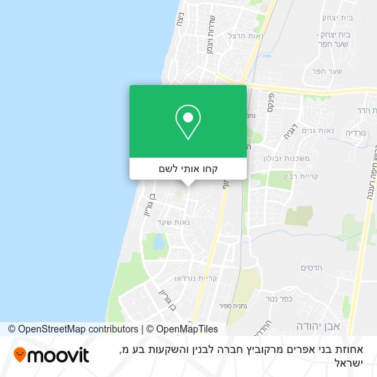 מפת אחוזת בני אפרים מרקוביץ חברה לבנין והשקעות בע מ