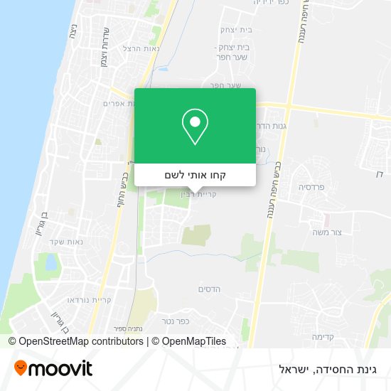 מפת גינת החסידה