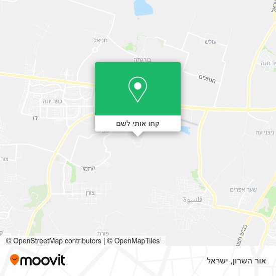 מפת אור השרון