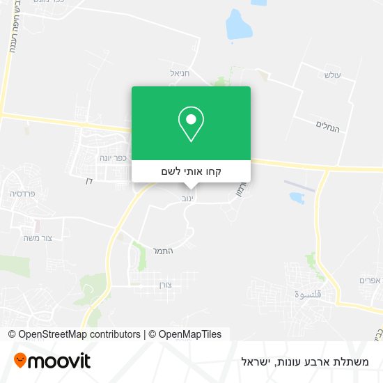 מפת משתלת ארבע עונות