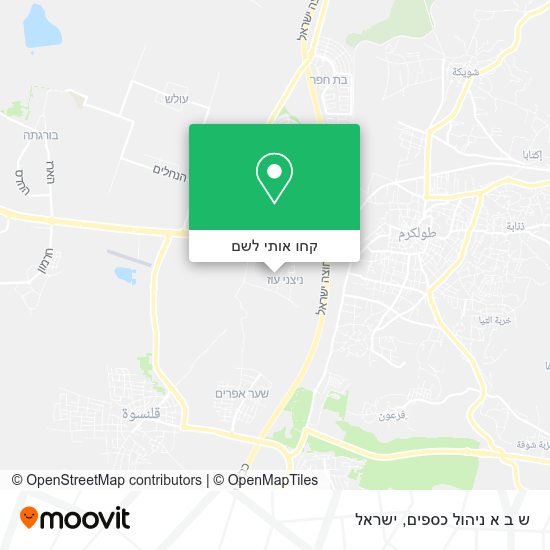 מפת ש ב א ניהול כספים