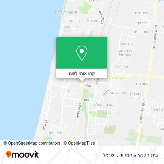 מפת בית הפנקייק המקורי