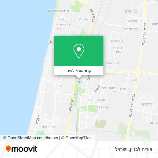 מפת אוריה לבניין