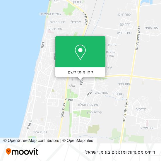 מפת דייויס מסעדות ומזנונים בע מ