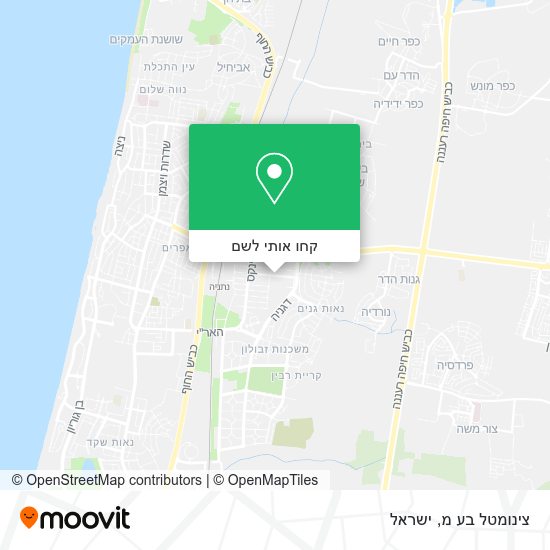 מפת צינומטל בע מ