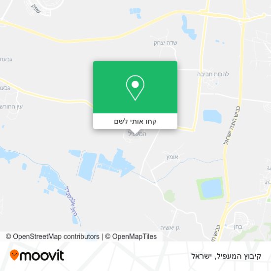 מפת קיבוץ המעפיל
