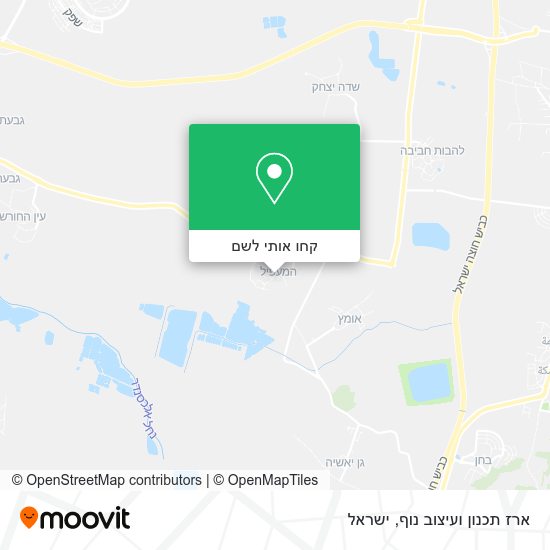 מפת ארז תכנון ועיצוב נוף