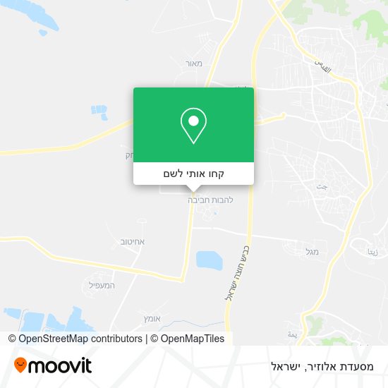 מפת מסעדת אלוזיר