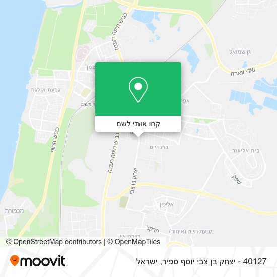 מפת 40127 - יצחק בן צבי יוסף ספיר