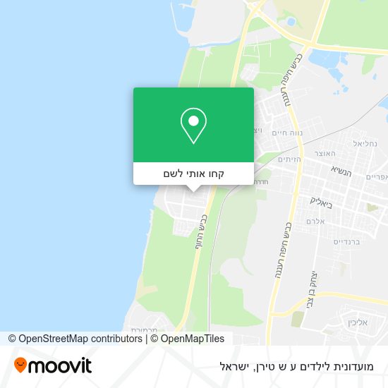מפת מועדונית לילדים ע ש טירן