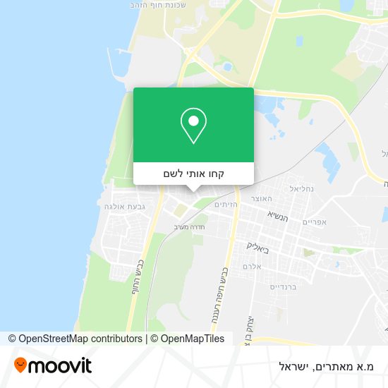 מפת מ.א מאתרים