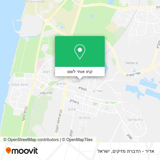 מפת אדיר - הדברת מזיקים