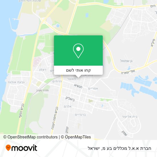 מפת חברת א.א.ל מכללים בע מ