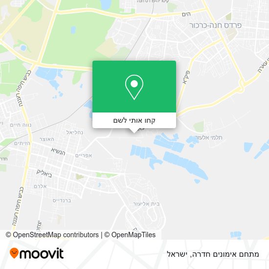מפת מתחם אימונים חדרה