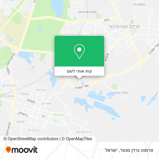 מפת פרמוט גרדן סנטר