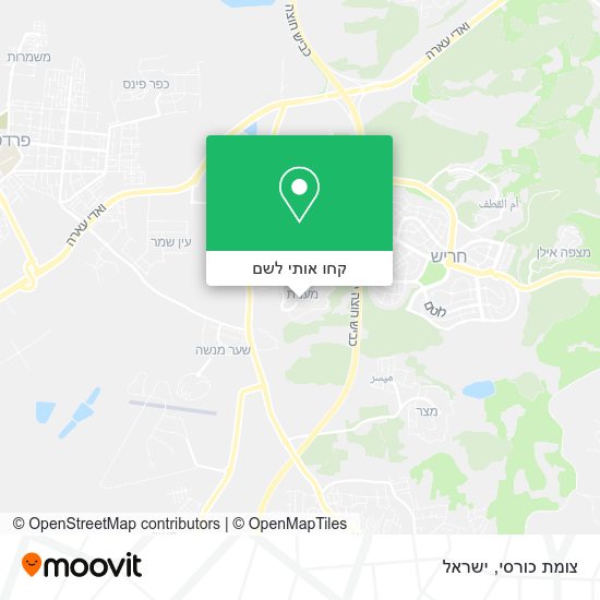 מפת צומת כורסי