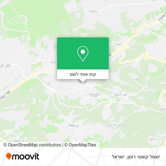 מפת זאמל קואסי רוסן