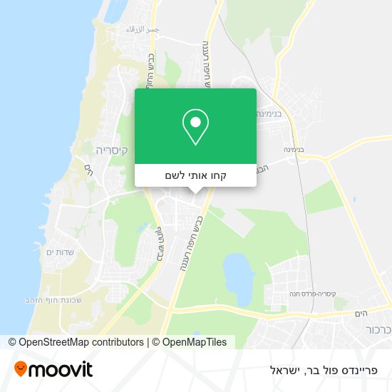 מפת פריינדס פול בר