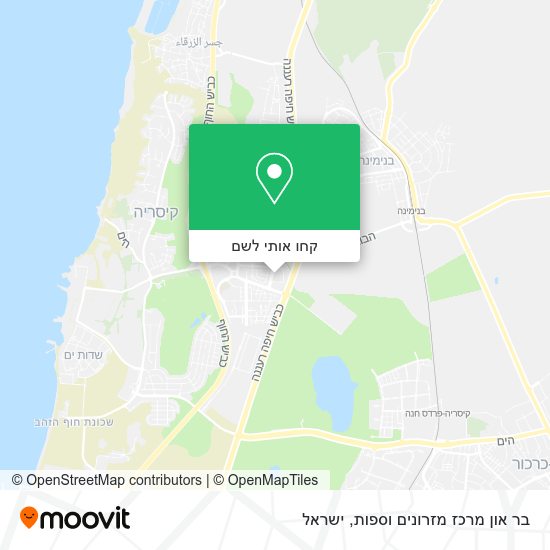 מפת בר און מרכז מזרונים וספות