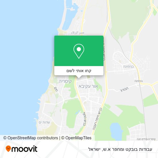 מפת עבודות בובקט ומחפר א.ש