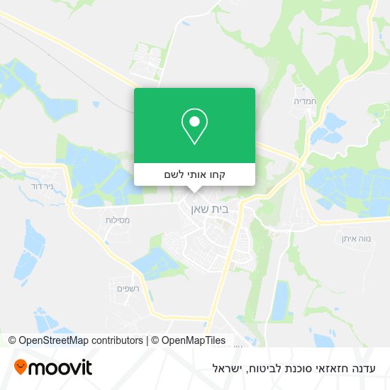 מפת עדנה חזאזאי סוכנת לביטוח