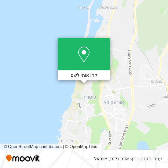 מפת עברי דפנה - דף אדריכלות