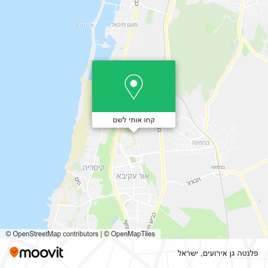 מפת פלנטה גן אירועים
