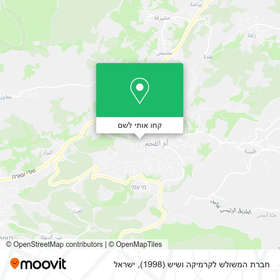 מפת חברת המשולש לקרמיקה ושיש (1998)