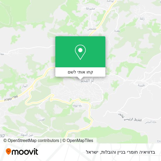 מפת בדוויאיה חומרי בניין והובלות