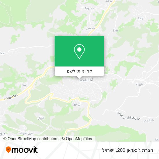מפת חברת ג'נאדאן 200