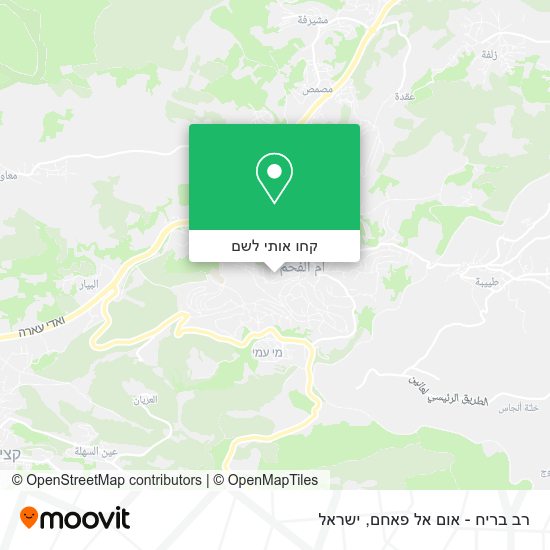 מפת רב בריח - אום אל פאחם