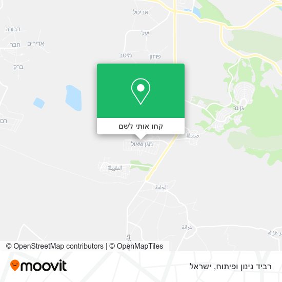 מפת רביד גינון ופיתוח