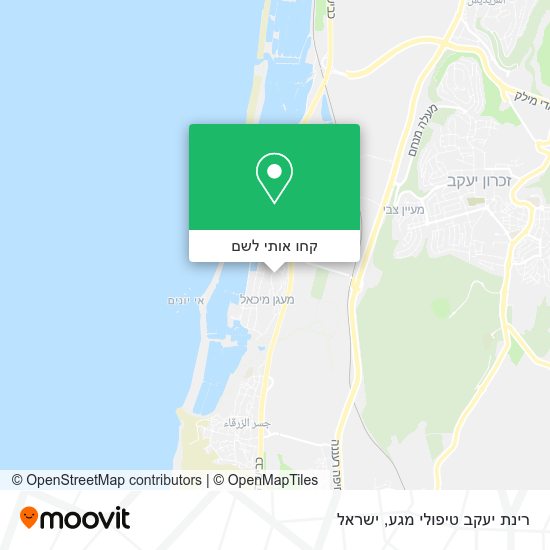 מפת רינת יעקב טיפולי מגע