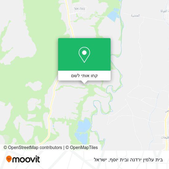 מפת בית עלמין ירדנה ובית יוסף