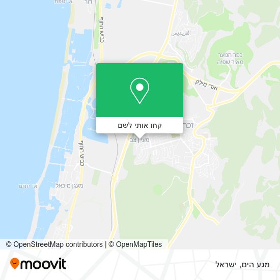 מפת מגע הים
