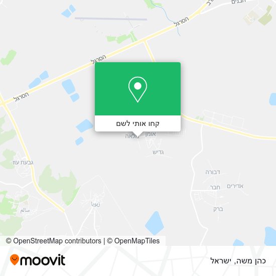 מפת כהן משה