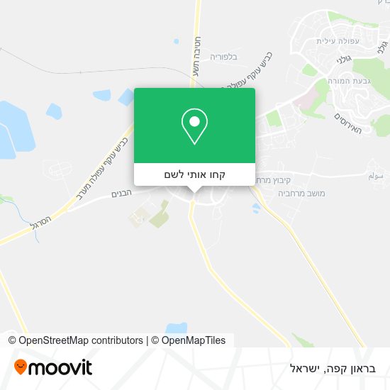 מפת בראון קפה