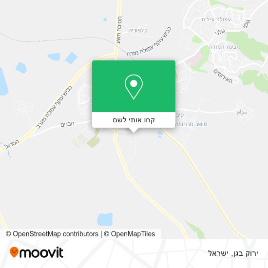 מפת ירוק בגן