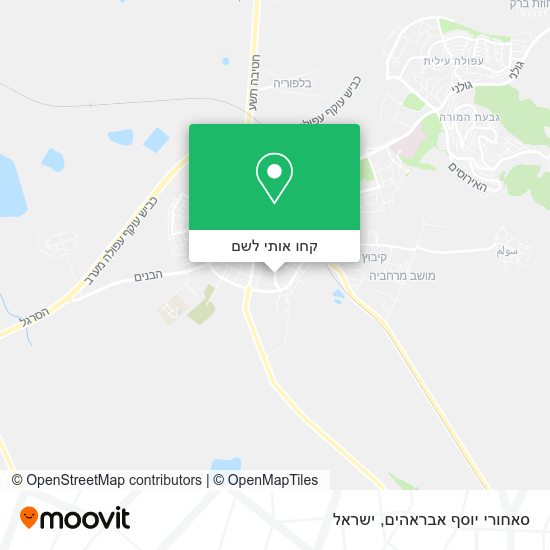 מפת סאחורי יוסף אבראהים