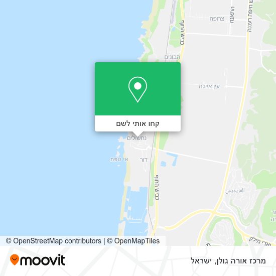 מפת מרכז אורה גולן