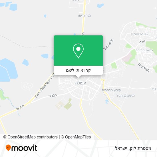 מפת מספרת לוק