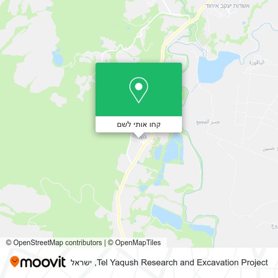 מפת Tel Yaqush Research and Excavation Project