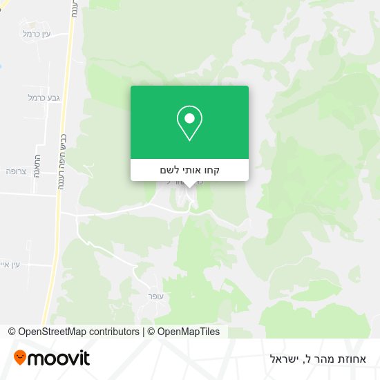 מפת אחוזת מהר ל