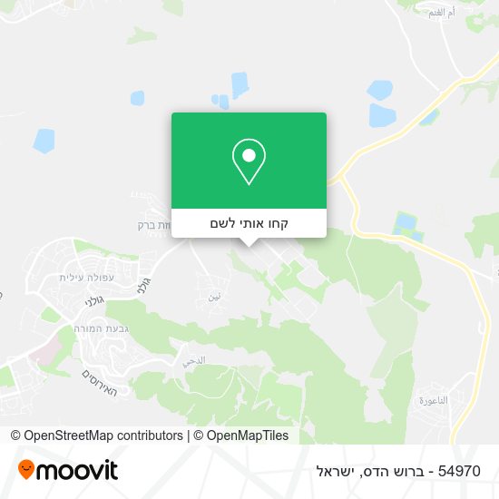 מפת 54970 - ברוש הדס