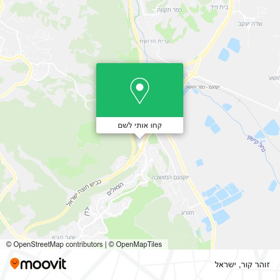 מפת זוהר קור