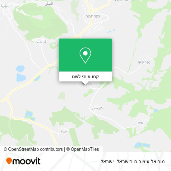 מפת מוריאל עיצובים בישראל