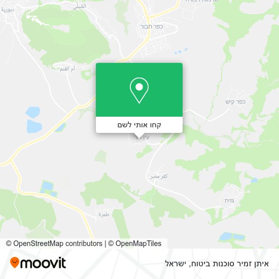 מפת איתן זמיר סוכנות ביטוח