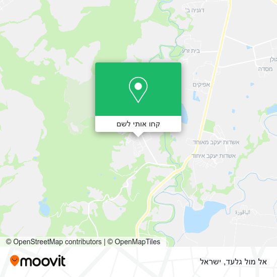 מפת אל מול גלעד