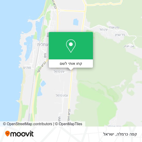 מפת קפה כרמלה